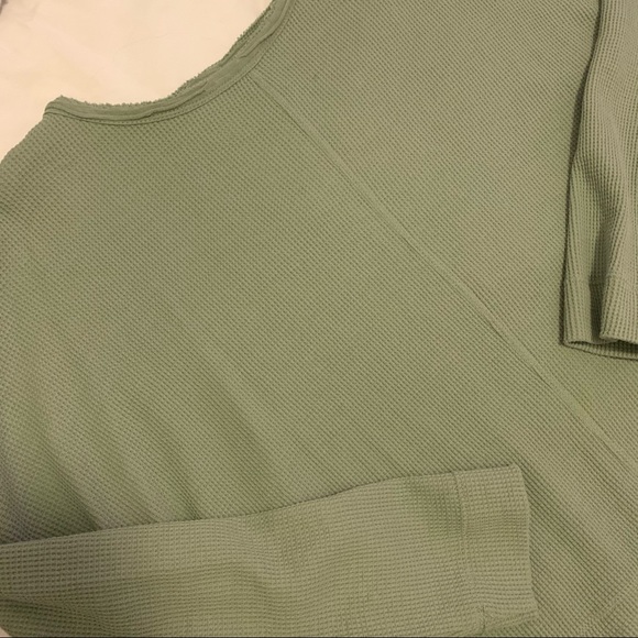 anthropologie waffle top mint - Picture 4 of 4